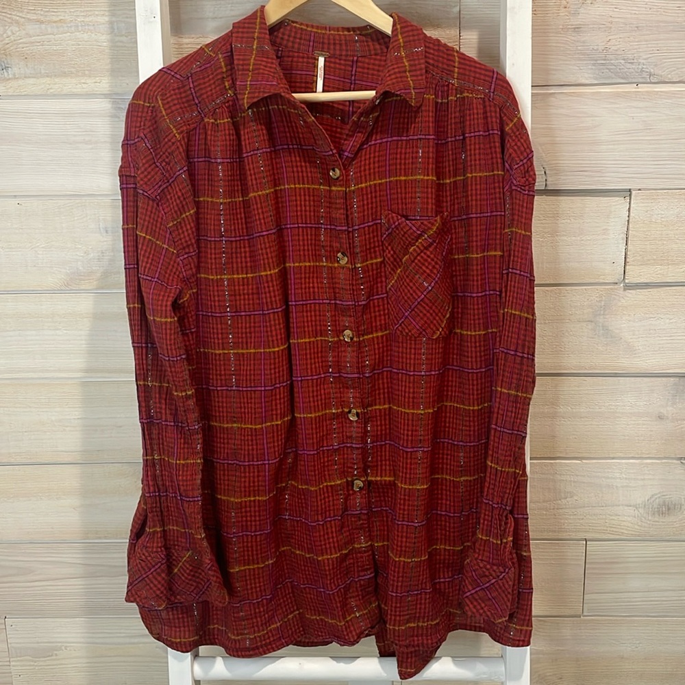 Free People button down tunic